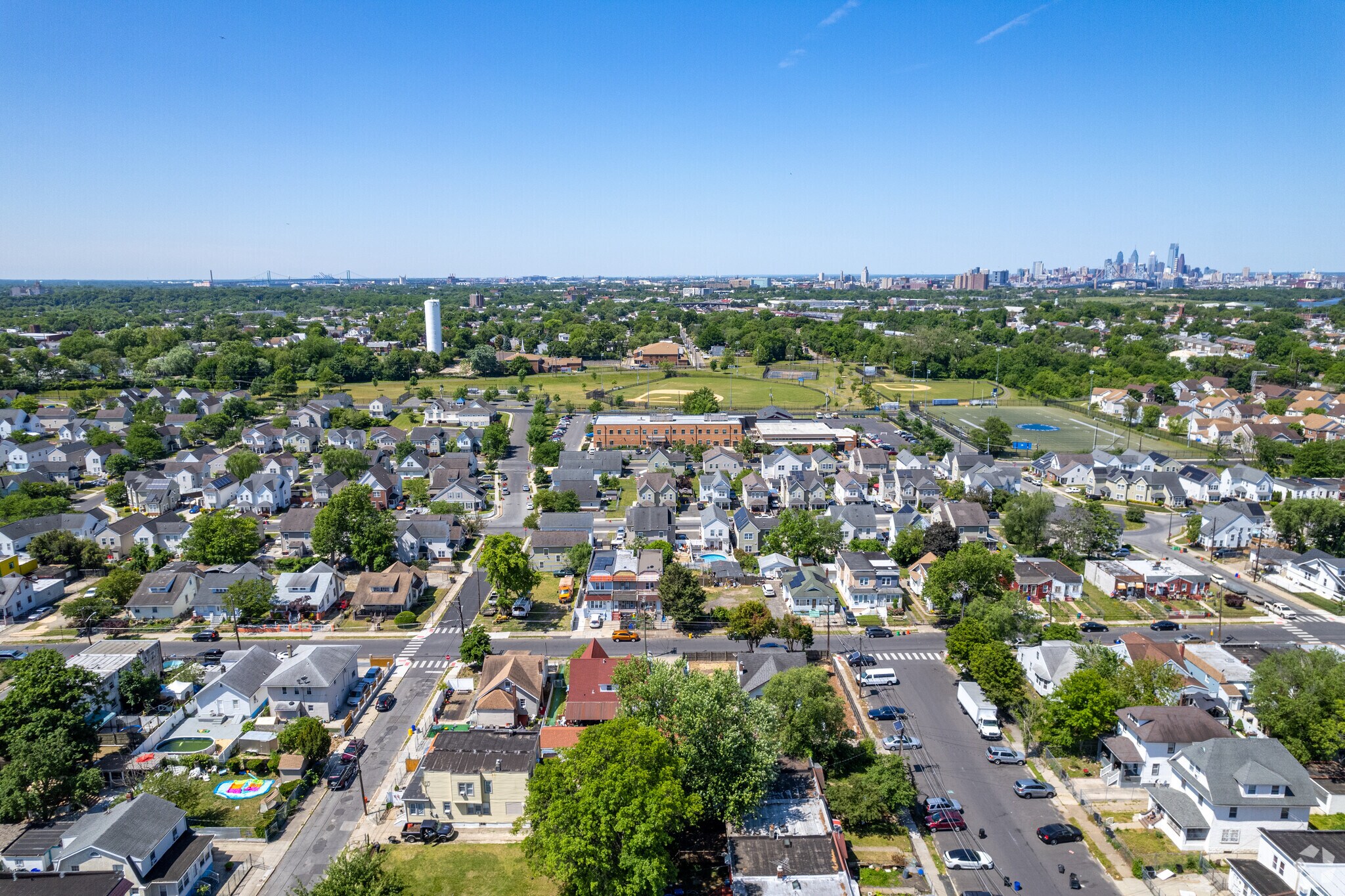 Aerial of the Rosedale neighborhood.