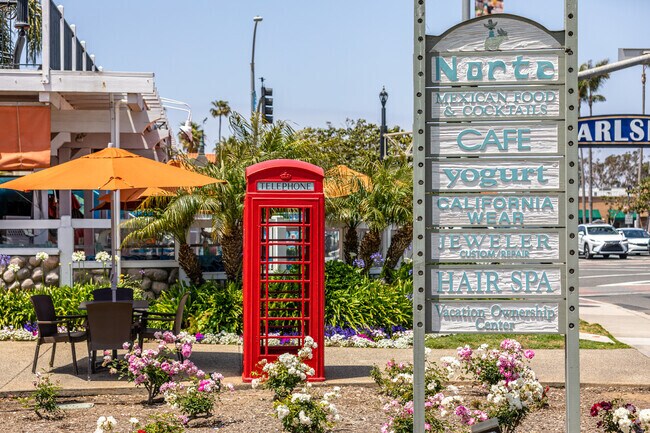 Those visiting Carlsbad can find many restaurants and businesses along Carlsbad Boulevard.