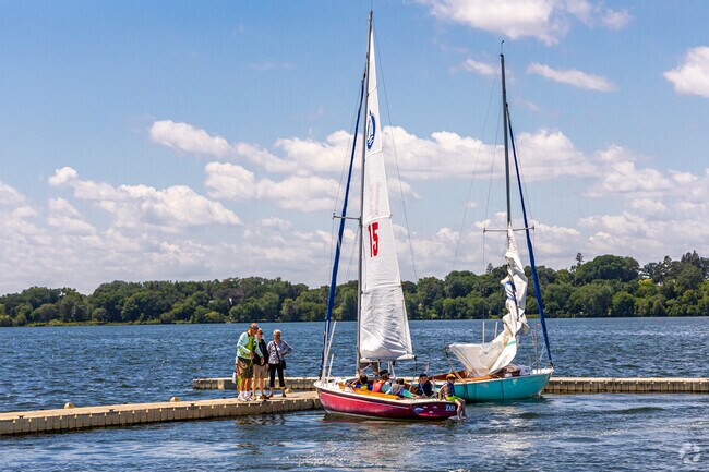 The Minneapolis Sailing Center at Bde Maka Ska offers classes for all ages and skill levels.
