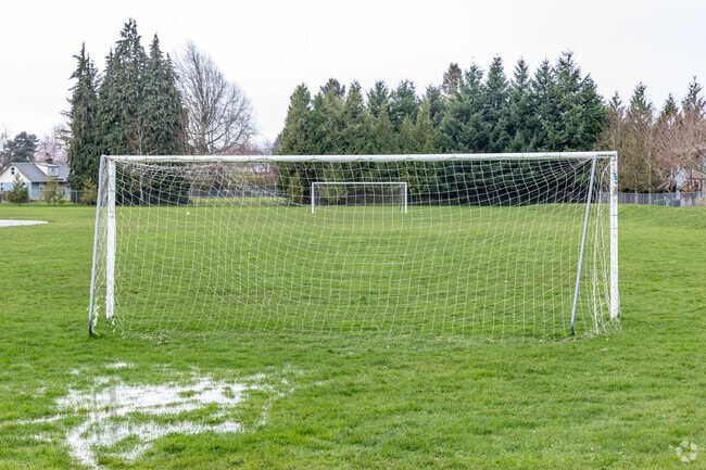 The soccer field at Fruit Valley Park in Vancouver, WA.