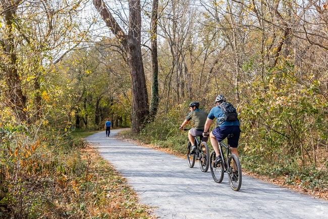 The C&O Canal Towpath runs through the southern portion of Adamstown.
