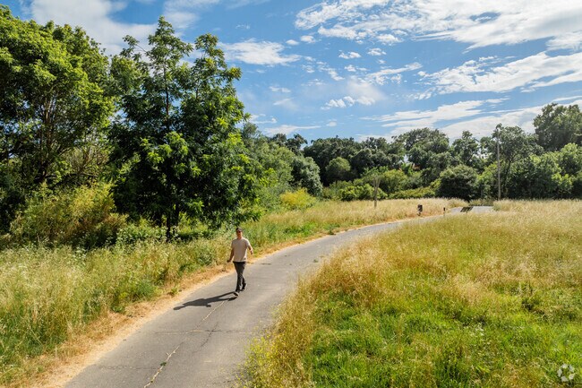 Trancas Crossing Park has smooth walking paths in Von Uhlit Ranch.