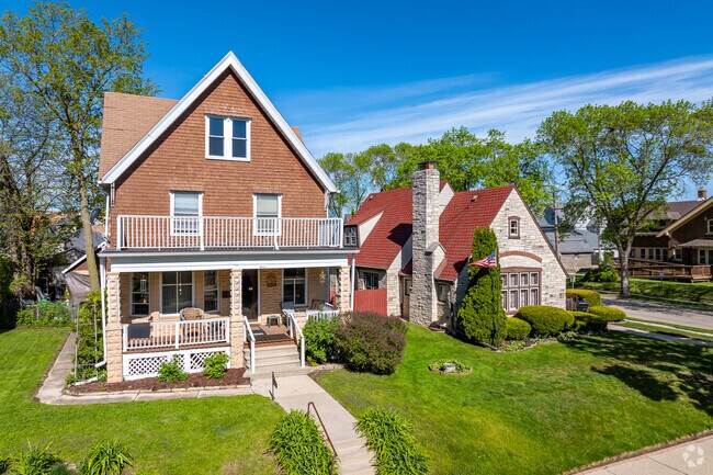 Homes in West Allis City Center display diverse architectural styles.