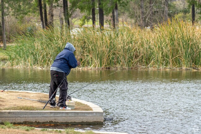 Cast out and try to catch some trout at the Glen Helen Regional Park.