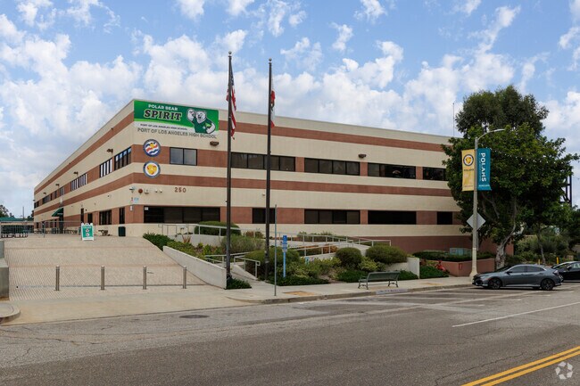 Port of Los Angeles High School is a public charter tuition-free high school in San Pedro