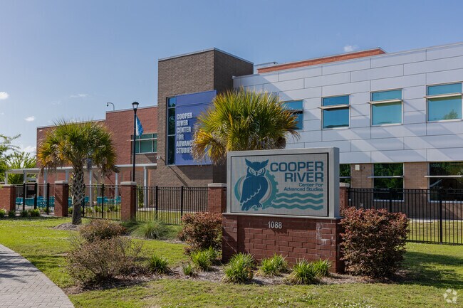 Cooper River Center for Advanced Studies serves students in grades 9-12 in North Charleston.