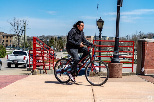 Goshen Avenue residents can easily walk or bike from home to downtown Elkhart.