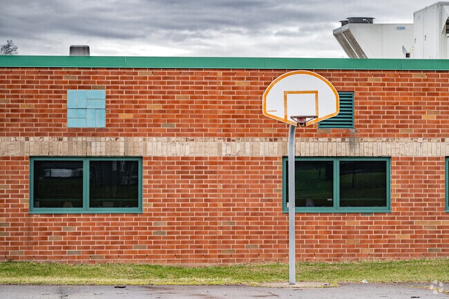 Grab a ball and shoot some hoops at Trinity North Elementary School during recess.