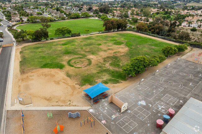 Kids can exercise and enjoy the large fields at Christa McAuliffe Elementary School.