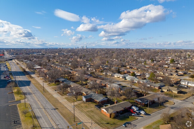 Hoover is a residential Midtown Tulsa neighborhood near Route 64.
