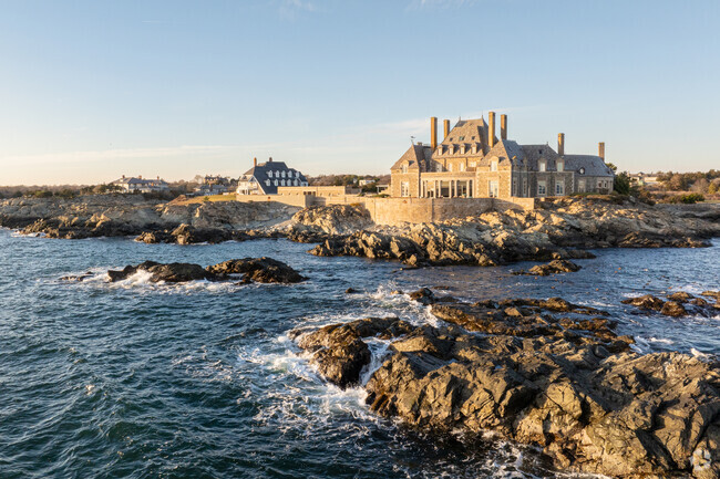 The Lily-Almy Pond coastline features some of Newports most iconic seaside properties.