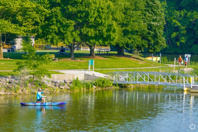 Miami Whitewater Forest features several boat launches for kayakers as well as a boat rental station to enjoy its 85 acre lake.