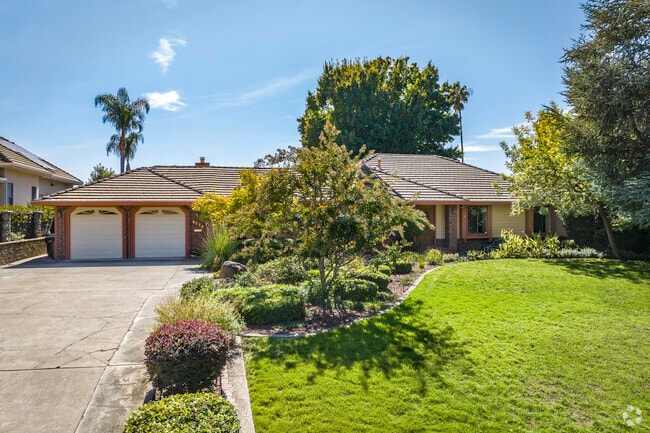 This ranch-style home has a separated two car garage in Fair Oaks.