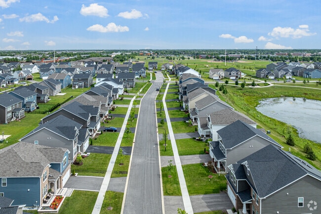 Homes in Crestview Knolls feature both front and back yard space.