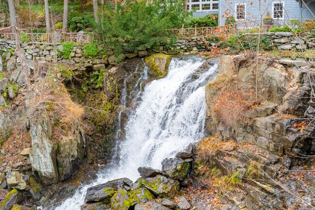 New Preston Falls is a scenic 20-foot waterfall with hiking access.