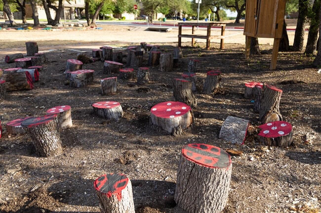 The Westside Elementary School in Cedar Park displays the student's garden art.