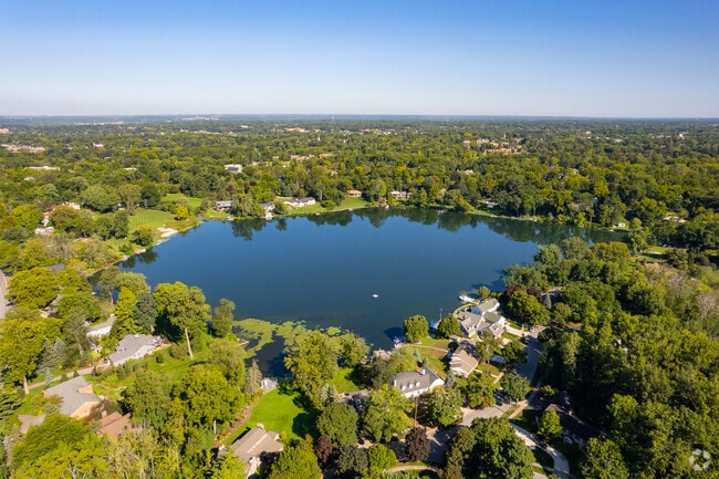 Fisk Lake is centered in the East Grand Rapids neighborhood.