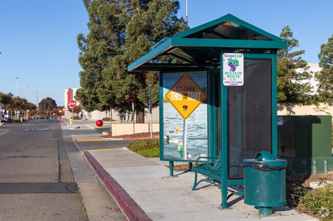 Public bus stops can be found in several areas around the Sunwest neighborhood of Lodi.