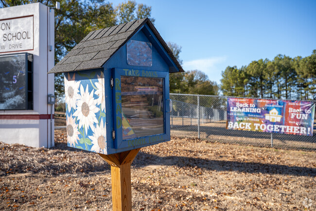 A free little Library can be found at the front entrance of Ferguson Elementary School.