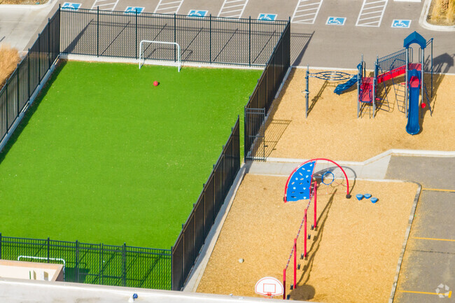 Recess area at Most Precious Blood in Denver Colorado on a warm winter day.