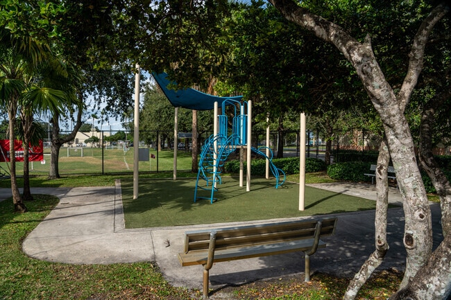 Sit and watch your kids play at the Boggs Field playground.