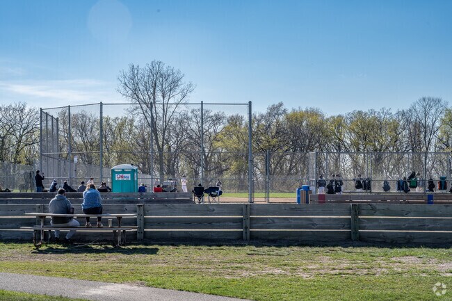 Afton Heights Park is a great place to watch a baseball game in the summer.