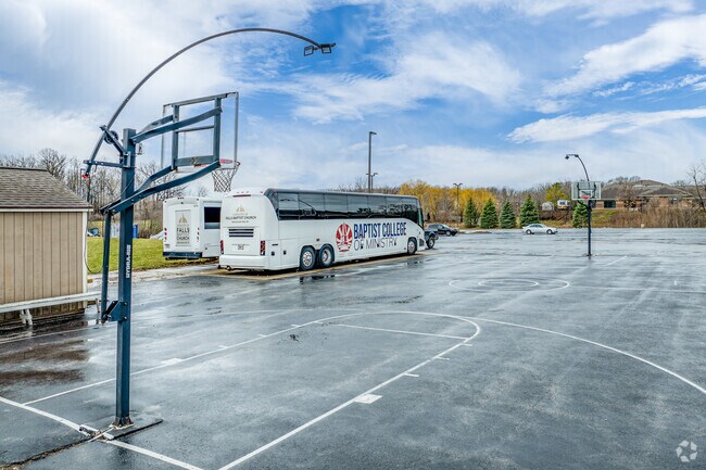 Students can play some basketball at Falls Baptist Academy.