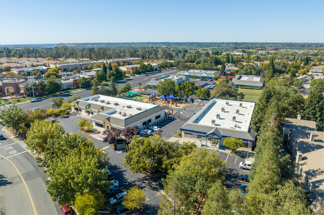 Folsom Preparatory School offers a sprawling campus when viewed from above.