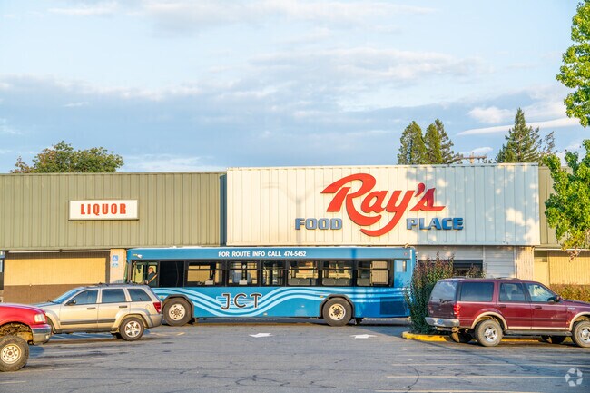 Josephine Community Transit stops at Rays Food Place in Selma connecting it to the region.