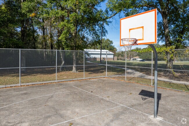 Start a quick pick-up game of basketball at Hooper Road Park.