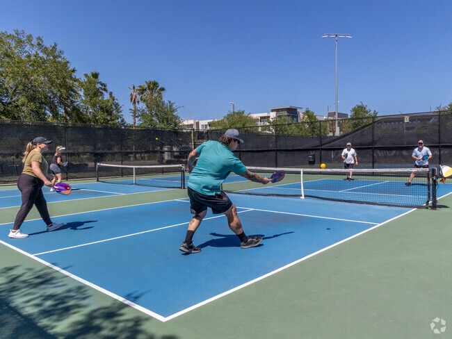 Pickleball has become a very popular pastime at Fort Family Park.
