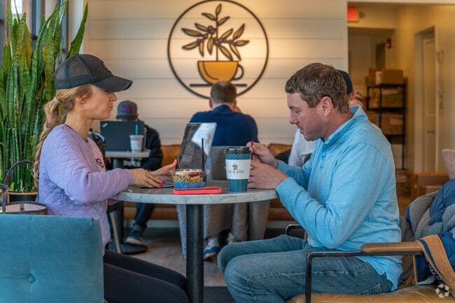 Enjoy a great cup of coffee and healthy snacks at GG & Joe in Westport Village.