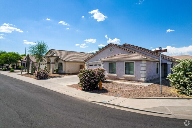 This row of newly developed homes are located in Chandler's Sun Tech neighborhood.