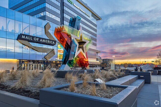 The Mall of America is a giant 4-level mall with hundreds of stores.