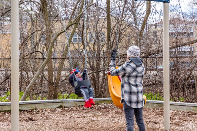 Families can enjoy the well maintained playgrounds in Edgebrook.