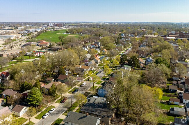Emerson East, facing Northwest with Demetral Park showing.