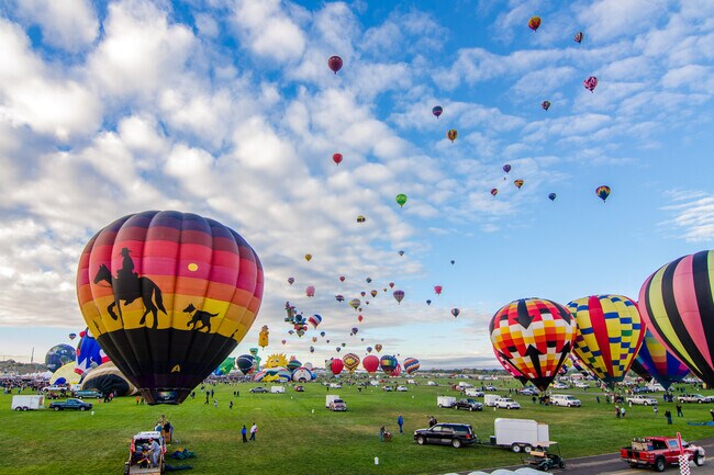 Balloon Fiesta Park, home to Albuquerque's biggest event, the International Balloon Fiesta, is about 5 miles away.