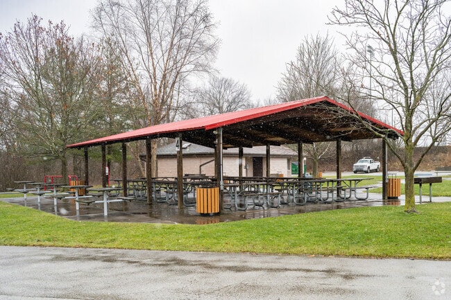 Peterswood Park has several pavilions for cookouts and other gatherings.
