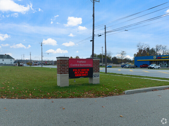 Fairfield Central Elementary School signage.