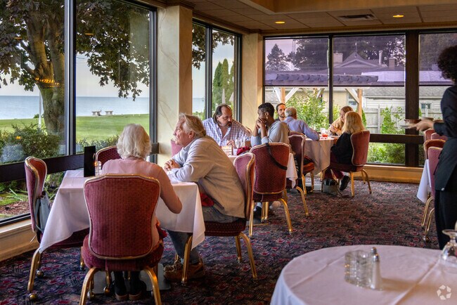 The HOBNOB supper club in Lakeshore offers dining with a view of the beauty of Lake Michigan.