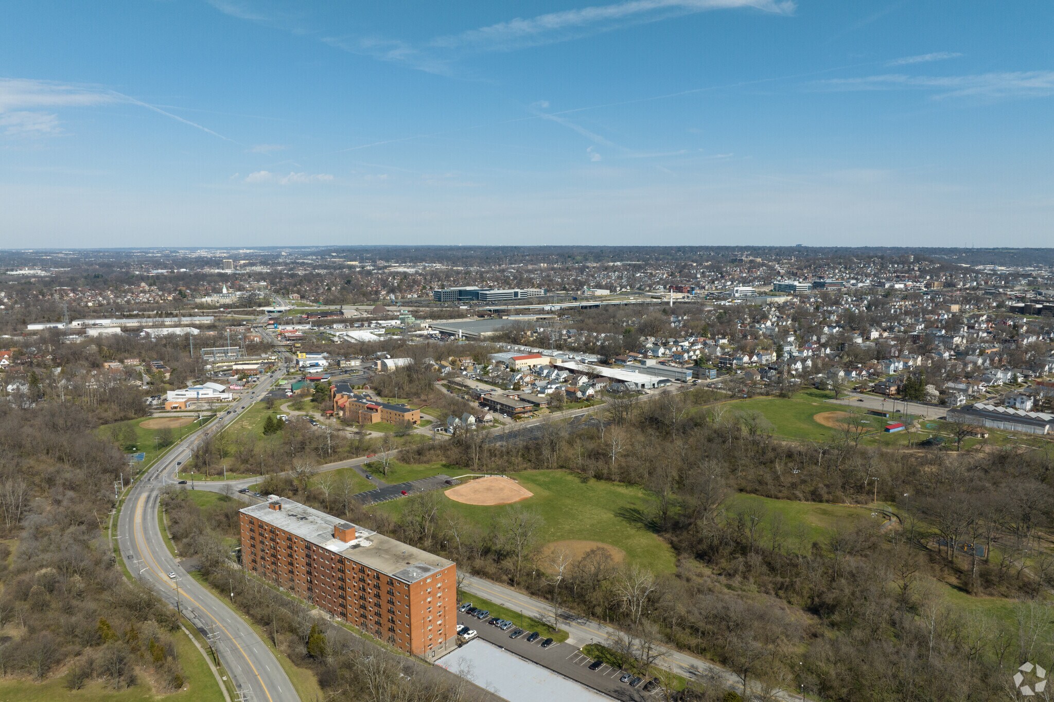 Aerial view of Paddock Hills