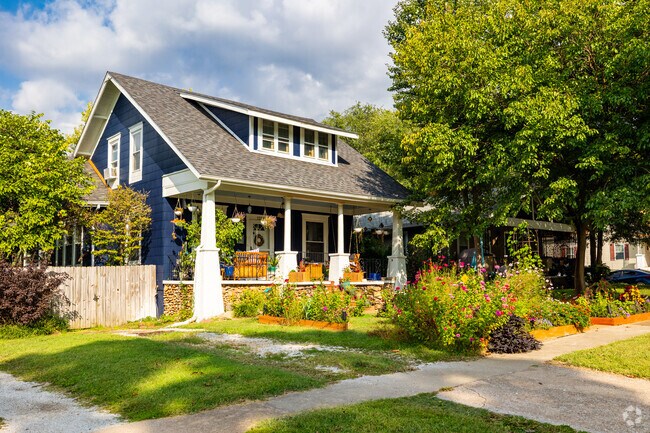 Midtown Springfield residents personalize their yards with gardens and flowers.