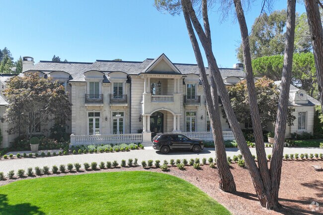 There are largest states lining the streets of the Carolands neighborhood.