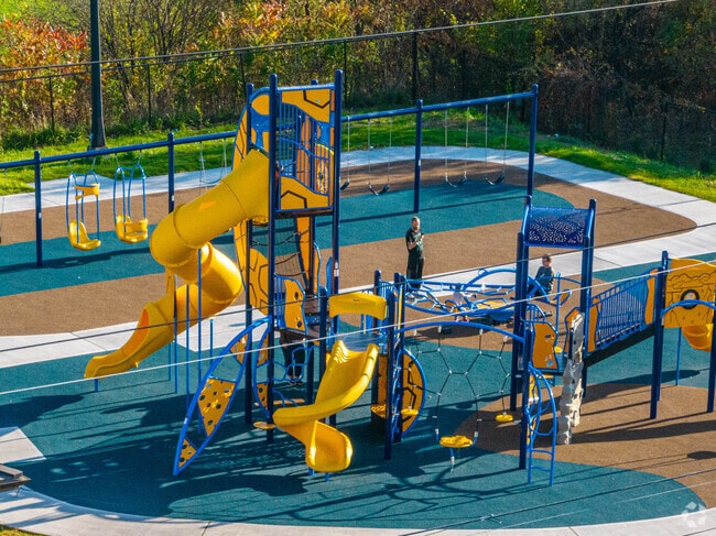 Novembrino Park in Hyde Park features a newly built playground for families.