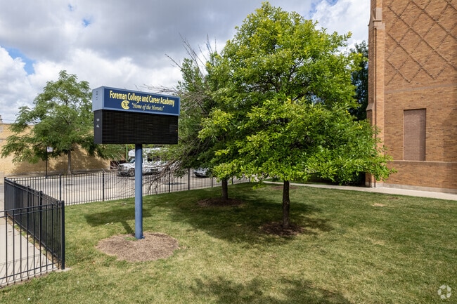 Signage at Foreman College and Career Academy