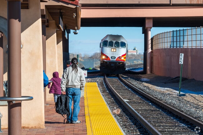 The Rail Runner Train arrives at Bernalillo Station, just 5 miles from the neighborhood, offering convenient service to Santa Fe and Albuquerque.