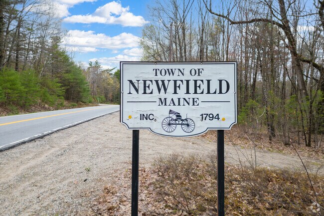Welcome to Newfield Sign in Newfield, Maine.