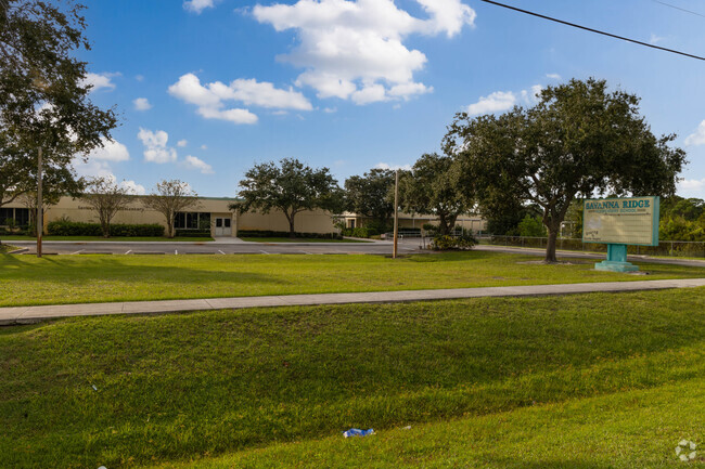 Savanna Ridge elementary school and pylon.