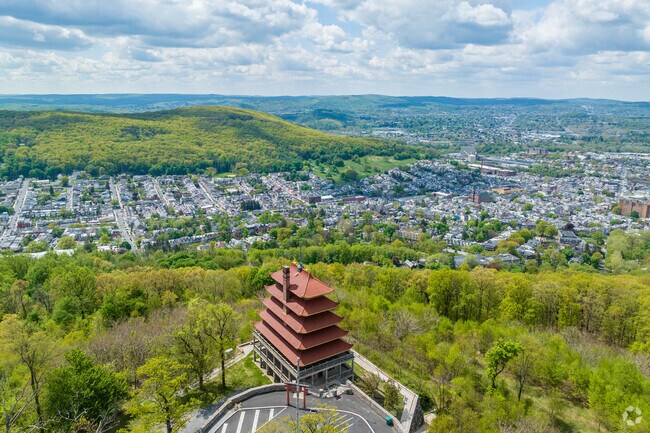 The Reading Pagoda offers miles of Reading-area views.