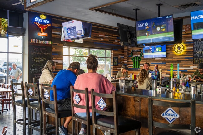 Backspin Texas Sports Bar & Grill is walkable for some Sendera residents.
